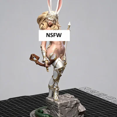 Mô hình 3D Sexy Bow BunnyGirl - Tượng nữ xạ thủ thỏ quyến rũ
