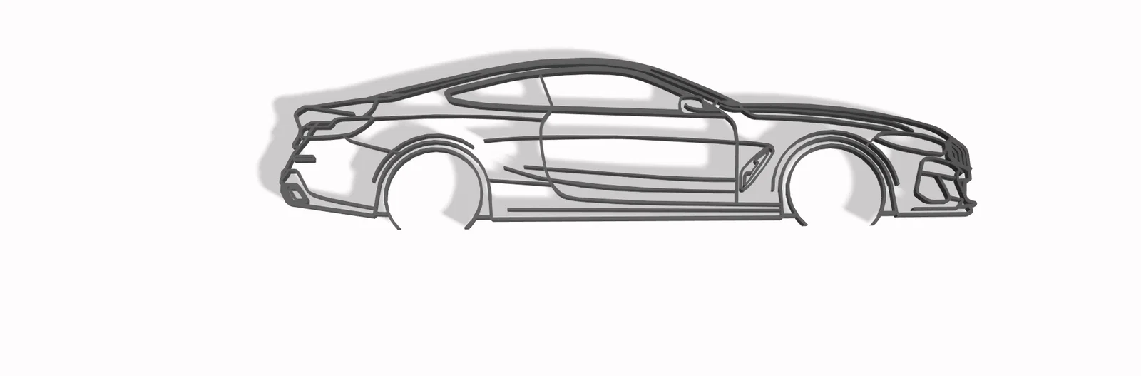 Tranh treo tường nghệ thuật silhouette BMW F92 M8 - Image 2