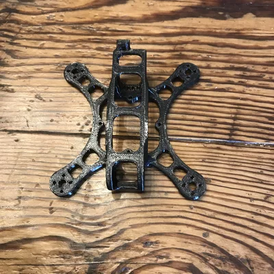 Khung drone FPV 2 inch hỗ trợ gắn động cơ 9x9mm tự in 3D