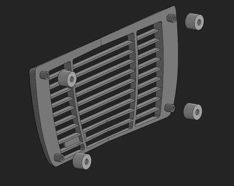 Mặt ca-lăng (grill) phía trước cho TRX-6 - Image 2