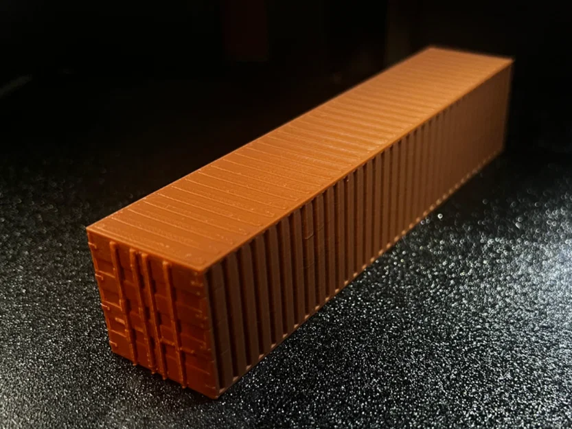 Mô hình container 40ft tỷ lệ H0 | Dễ dàng in ấn - Image 1