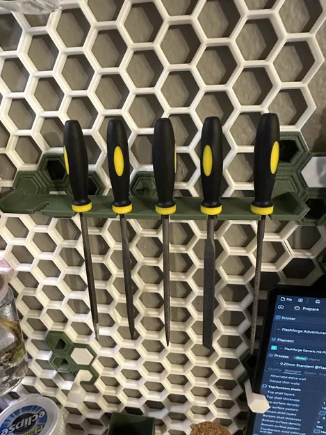 Giá treo bộ giũa thông minh cho bảng treo HSW (Honeycomb Storage Wall) - Image 1