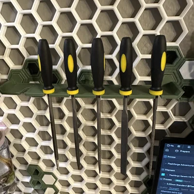 Giá treo bộ giũa thông minh cho bảng treo HSW (Honeycomb Storage Wall)