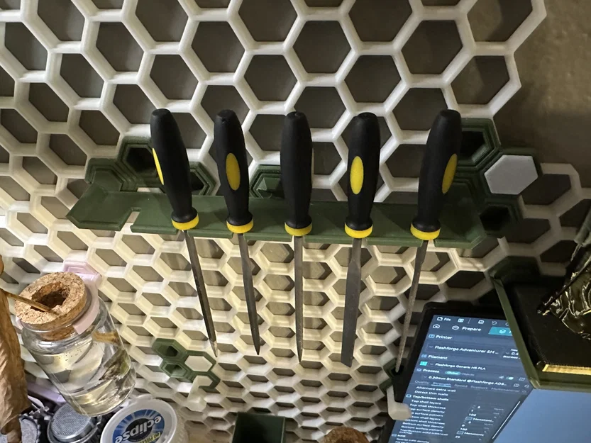 Giá treo bộ giũa thông minh cho bảng treo HSW (Honeycomb Storage Wall) - Image 2