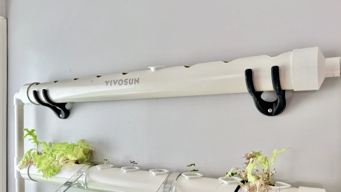 Bộ giá treo tường VIVOSUN Hydroponic và giá đỡ thanh đèn LED LumaRay - Image 2