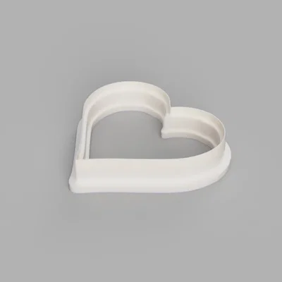 Khuôn cắt bánh quy hình trái tim 3D đơn giản, đẹp mắt