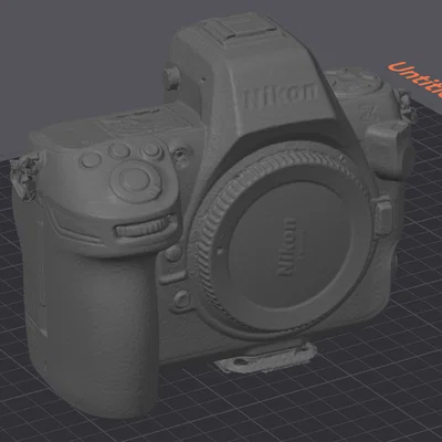 Mô hình 3D Scan thân máy ảnh Nikon Z8 hỗ trợ thiết kế phụ kiện