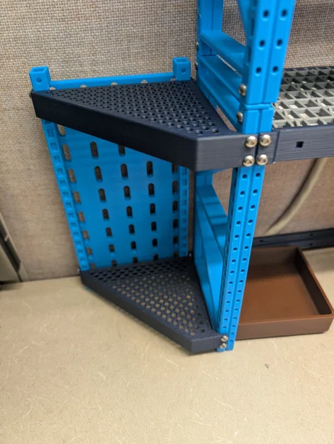 Hệ thống Kệ Modular – Đầu nối góc cho kệ sát tường - Image 1
