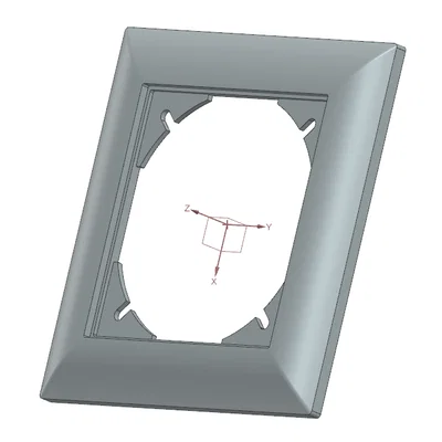 Mô hình 3D Khung che ổ cắm Edizio Due 1 module (File STL)