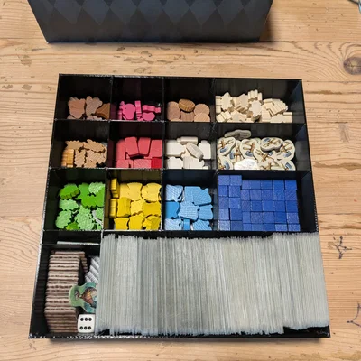Khay đựng linh kiện và thẻ bài thông minh cho board game Allertau