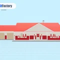 Nhà kiểu Ranch tỉ lệ HO – Mô hình in 3D từ 3D Kit Factory - Thumbnail 1