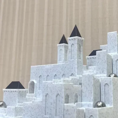 Mô hình lâu đài kết hợp đường chạy bi (Castle Marble Run)