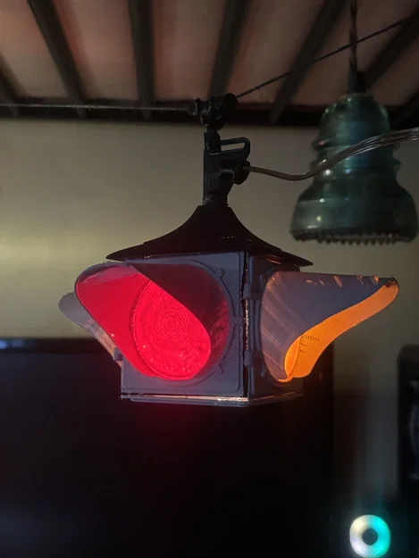 Mô hình đèn tín hiệu giao thông 4 hướng phong cách cổ điển (3D Print) - Image 1