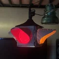 Mô hình đèn tín hiệu giao thông 4 hướng phong cách cổ điển (3D Print) - Thumbnail 1