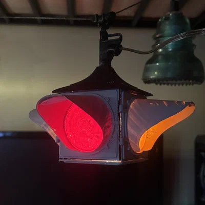 Mô hình đèn tín hiệu giao thông 4 hướng phong cách cổ điển (3D Print)