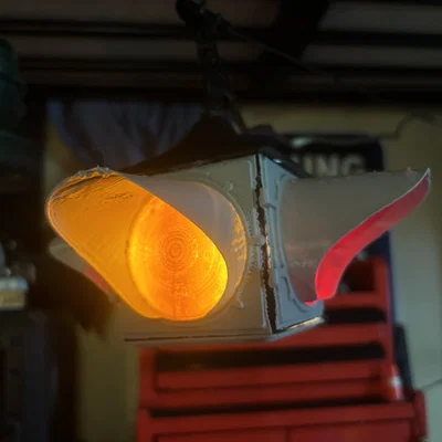 Mô hình đèn tín hiệu giao thông 4 hướng phong cách cổ điển (3D Print)
