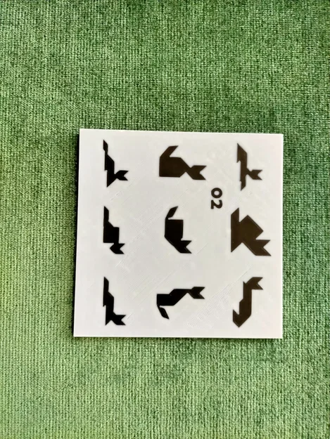 Bộ 90 mẫu TANGRAM kèm lời giải và hộp đựng thẻ - Image 11