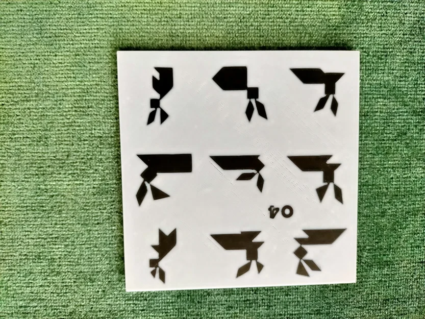 Bộ 90 mẫu TANGRAM kèm lời giải và hộp đựng thẻ - Image 13
