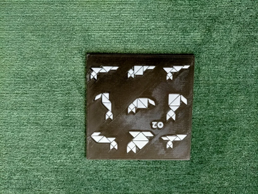 Bộ 90 mẫu TANGRAM kèm lời giải và hộp đựng thẻ - Image 21
