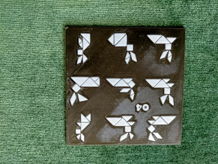 Bộ 90 mẫu TANGRAM kèm lời giải và hộp đựng thẻ - Image 23
