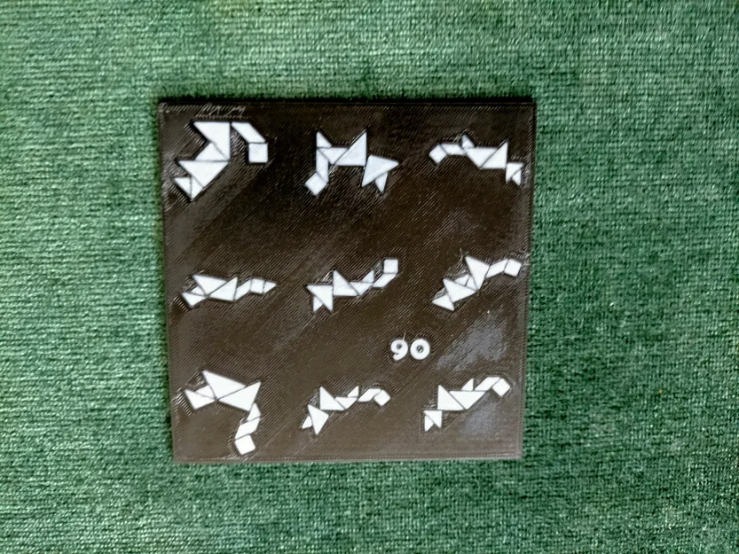 Bộ 90 mẫu TANGRAM kèm lời giải và hộp đựng thẻ - Image 25