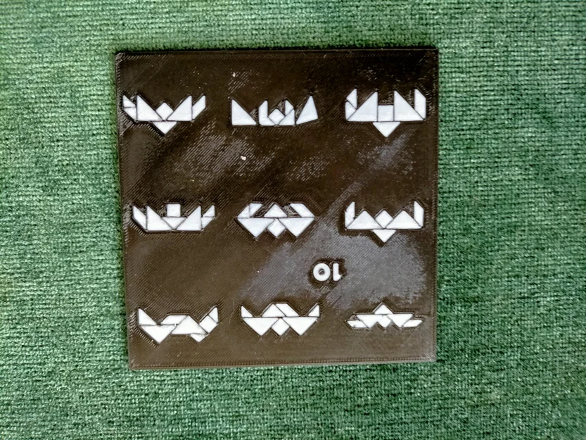 Bộ 90 mẫu TANGRAM kèm lời giải và hộp đựng thẻ - Image 29
