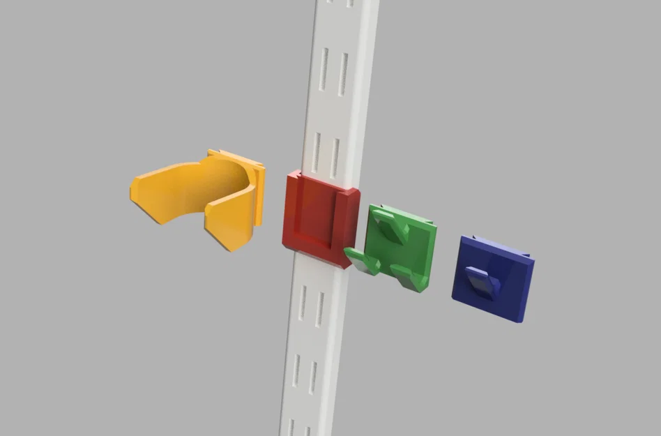Phụ kiện móc treo đa năng cho thanh ray Twin Slot Shelving - Image 1