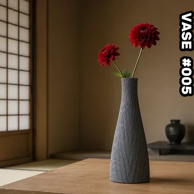 Parametric Spiral Vase #005 – Mẫu bình hoa trang trí 3D hiện đại