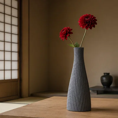 Parametric Spiral Vase #005 – Mẫu bình hoa trang trí 3D hiện đại