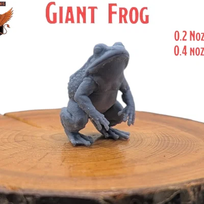 Giant Frog - Mô hình 3D thu nhỏ cho D&D cực chi tiết