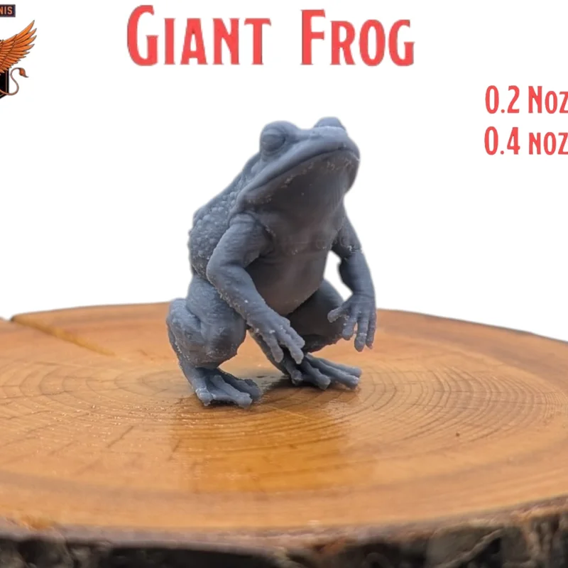 Giant Frog - Mô hình 3D thu nhỏ cho D&D cực chi tiết