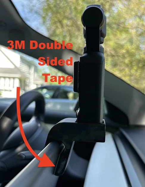 Giá đỡ máy quay DJI Pocket 3 cho xe Tesla - Image 1