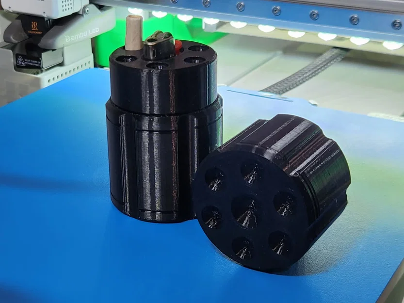 Hộp đựng thuốc lá và Joint kiểu Cylinder cho bật lửa Bic Mini J5 - Image 1
