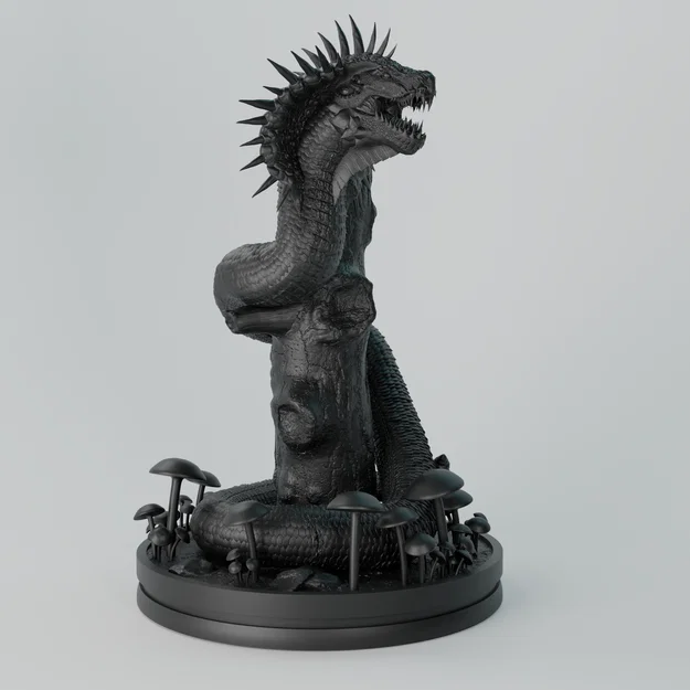 Mô hình Venomroot Serpe - Rắn cuộn gốc cây tinh xảo cho in 3D - Image 1
