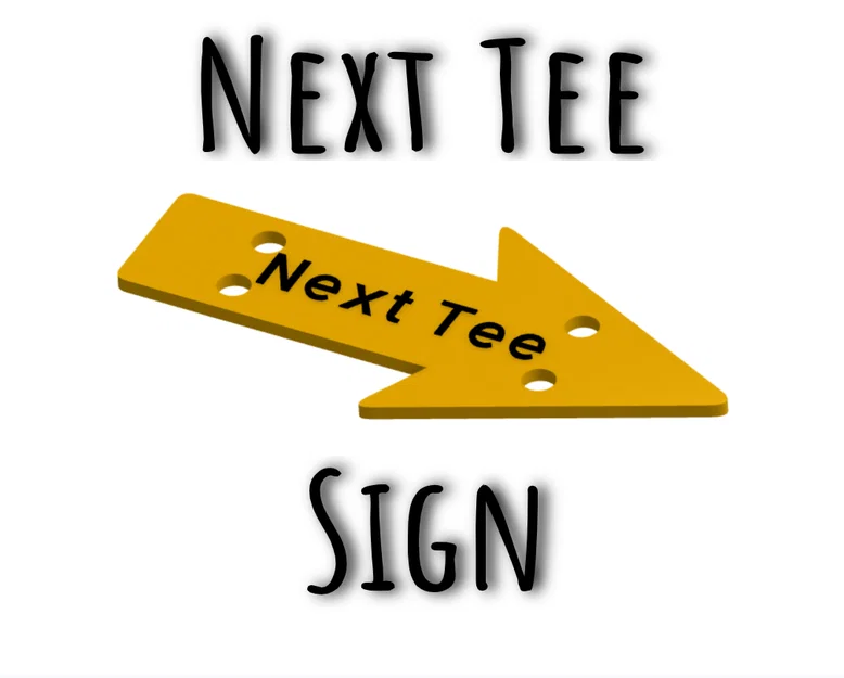 Bảng chỉ dẫn Next Tee cho sân Disc Golf - Image 1