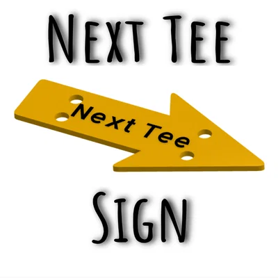 Bảng chỉ dẫn Next Tee cho sân Disc Golf