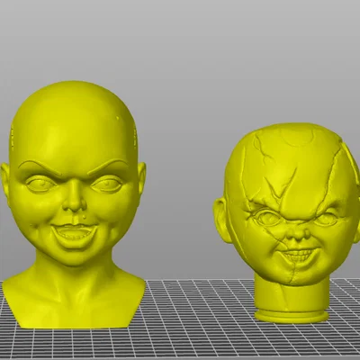 Mô hình 3D Chucky và Tiffany: Tượng nhân vật kinh dị độc đáo