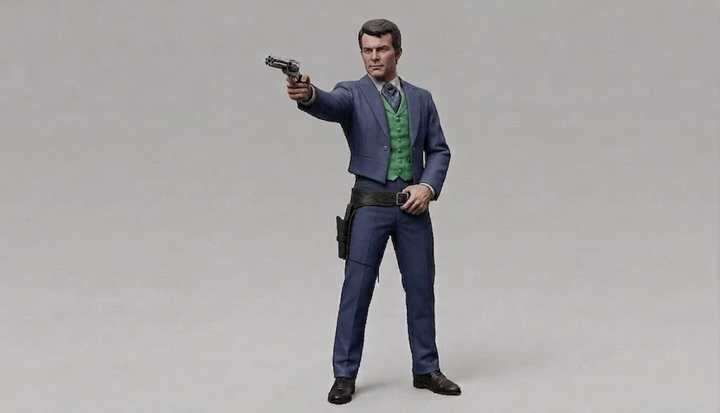 Mô hình 3D Jim West (The Wild, Wild West) - Tượng nhân vật hành động - Image 1