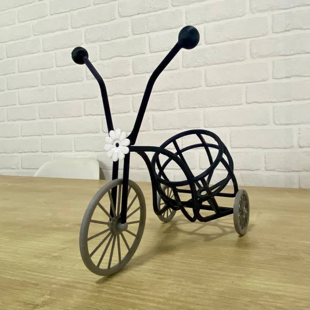 Giá đỡ rượu hình xe đạp cổ điển in 3D - Image 6