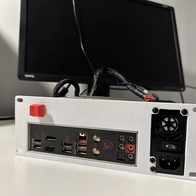 Case Rackmount 2U 10 inch cho Mini-ITX và nguồn Flex ATX