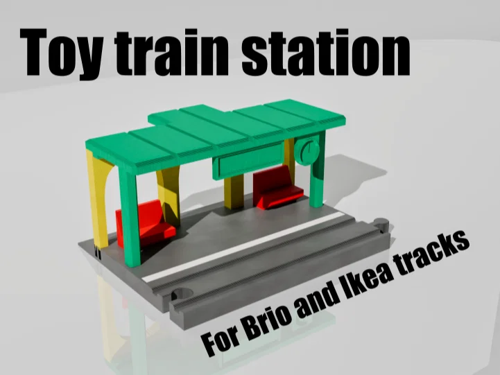 Mô hình nhà ga xe lửa tương thích đường ray Brio và Ikea (In 3D) - Image 1
