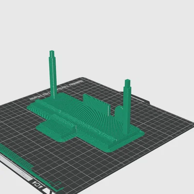 Mô hình nhà ga xe lửa tương thích đường ray Brio và Ikea (In 3D)