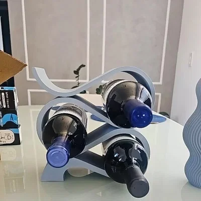 Kệ Rượu Vang Hiện Đại - File STL Cho In 3D