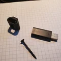 Giá treo tường cho USB Z-Wave Zooz 800 Series (ZST39 LR) in 3D - Thumbnail 2