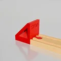 Chặn tàu hỏa 3D (Male End Stop) cho đường ray gỗ Brio và Ikea - Thumbnail 1