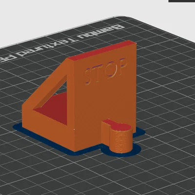 Chặn tàu hỏa 3D (Male End Stop) cho đường ray gỗ Brio và Ikea