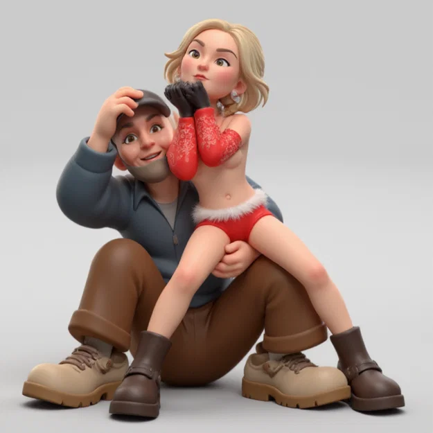 Mô hình cặp đôi Strip-8: Tượng trưng bày 3D nghệ thuật - Image 1