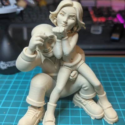 Mô hình cặp đôi Strip-8: Tượng trưng bày 3D nghệ thuật