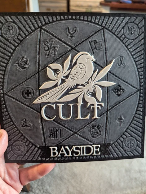 Tranh in 3D Bayside Cult HueForge – Trang trí độc đáo cho Fan - Image 1