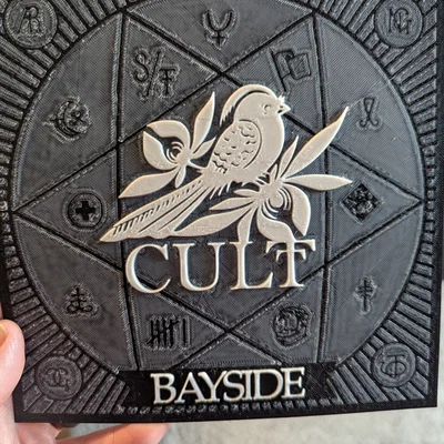 Tranh in 3D Bayside Cult HueForge – Trang trí độc đáo cho Fan